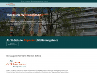 ahwerner-schule.de Webseite Vorschau