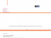 glaslicht.ch Webseite Vorschau