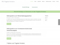 pro-flugplatz-konstanz.de Webseite Vorschau