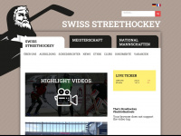 swiss-streethockey.ch Webseite Vorschau