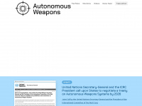 autonomousweapons.org Webseite Vorschau