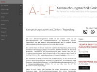 alf-kennzeichnungstechnik.com Webseite Vorschau