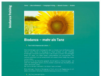 biodanza-freising.de Webseite Vorschau