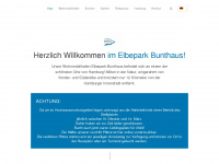 elbepark-bunthaus.de Webseite Vorschau