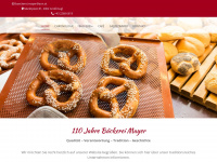 baeckerei-mayer.at Webseite Vorschau