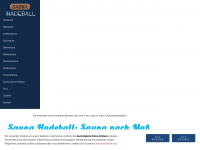 sauna-hadeball.de Webseite Vorschau