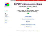 maintenance-software-exp.com Webseite Vorschau