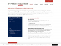 steuerentscheid.ch Webseite Vorschau