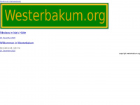 westerbakum.org Webseite Vorschau