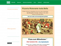 pizzeria-isola-bella.de Webseite Vorschau
