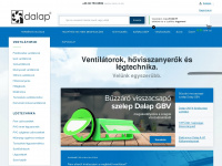 dalap.hu Webseite Vorschau