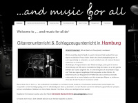 and-music-for-all.de Webseite Vorschau