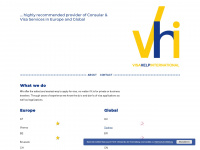 visa-help-international.com Webseite Vorschau