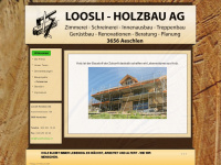loosliholzbau.ch Webseite Vorschau