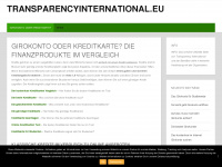 transparencyinternational.eu Webseite Vorschau
