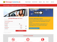 mietwagen-kostenlos.de Webseite Vorschau