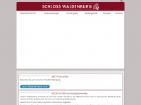 schloss-waldenburg.de Webseite Vorschau