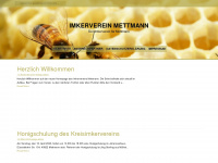 imker-mettmann.de Webseite Vorschau