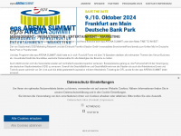 arena-summit.de Webseite Vorschau