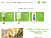 botaniqa.ch Webseite Vorschau