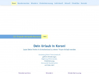 traum-urlaub-koroni.com Webseite Vorschau