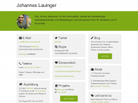 johannes-lauinger.de Webseite Vorschau
