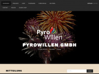 pyrowillen.com Webseite Vorschau