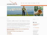 alphorn-oase.ch Webseite Vorschau