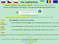 viacarpatica.eu Webseite Vorschau