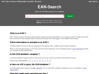 ean-search.org Webseite Vorschau