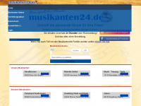 musikanten24.de Webseite Vorschau