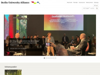 berlin-university-alliance.de Webseite Vorschau