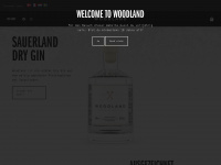 woodland-gin.com Webseite Vorschau