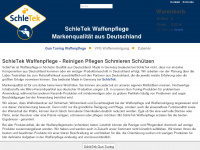schletek-waffenpflege.de Webseite Vorschau