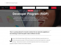 ricoh-developer.com Webseite Vorschau