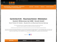 gbm-gartentechnik.de Webseite Vorschau