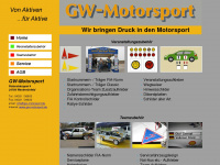 gw-motorsport.de Webseite Vorschau