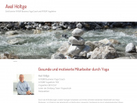 einklang-business-yoga.org Webseite Vorschau