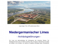 niedergermanischer-limes.de Webseite Vorschau