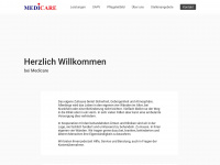 medicare-pflege.com Webseite Vorschau