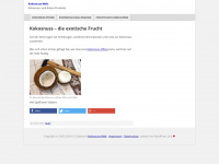kokosnusswelt.de Webseite Vorschau