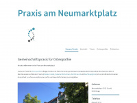 praxisamneumarktplatz.ch Webseite Vorschau