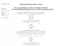 printingservicesvienna.com Webseite Vorschau