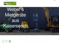 webers-mietgeraete.de Webseite Vorschau