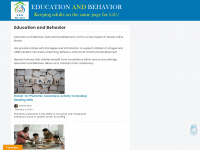 educationandbehavior.com Webseite Vorschau
