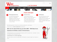 wahl-werkzeugmaschinen.de Webseite Vorschau