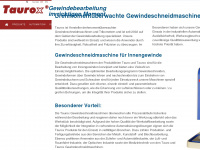 taurox.de Webseite Vorschau