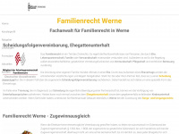 rechtsanwalt-familienrecht-werne.de Webseite Vorschau