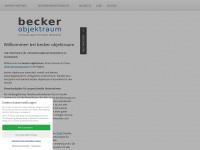 becker-objektraum.de Webseite Vorschau