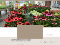 saale-flora.de Webseite Vorschau